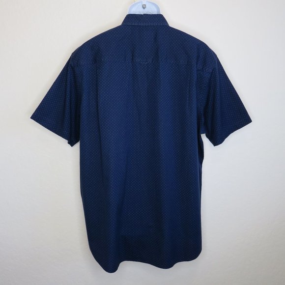 Club Room* Men's Short Sleeve Button Down Curved Hem Chest Pocket Shirt~Size XXL - Picture 2 of 10